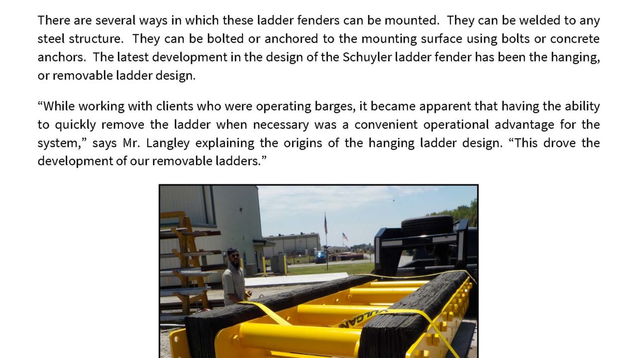 Schuyler Companies Develop Improved Access Ladder Protection System ...